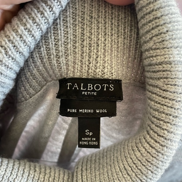 Grey Talbots Cowl Neck Sweater - Picture 5 of 5